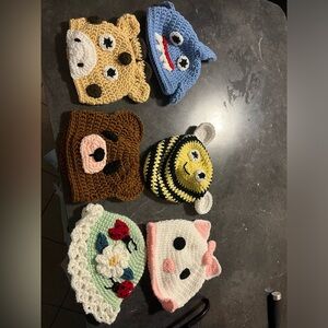 Toddler/child knitted hats new